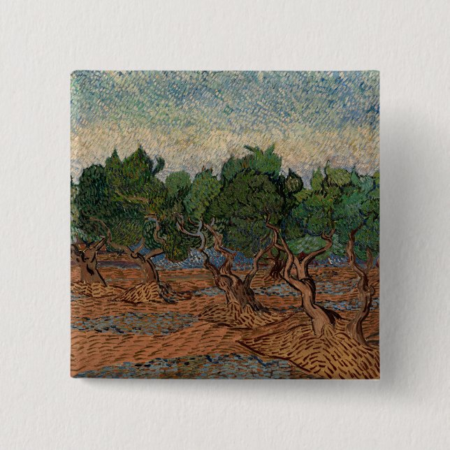 Vincent van Gogh - Olive Grove Button (Vorderseite)