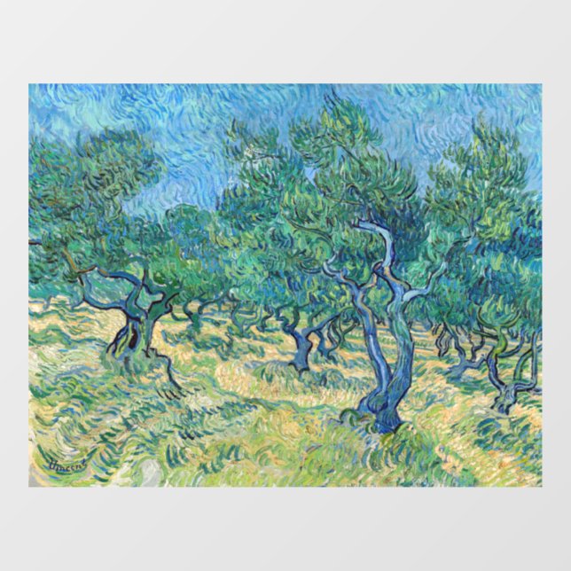 Vincent van Gogh - Olive Grove Fensteraufkleber (Blatt)