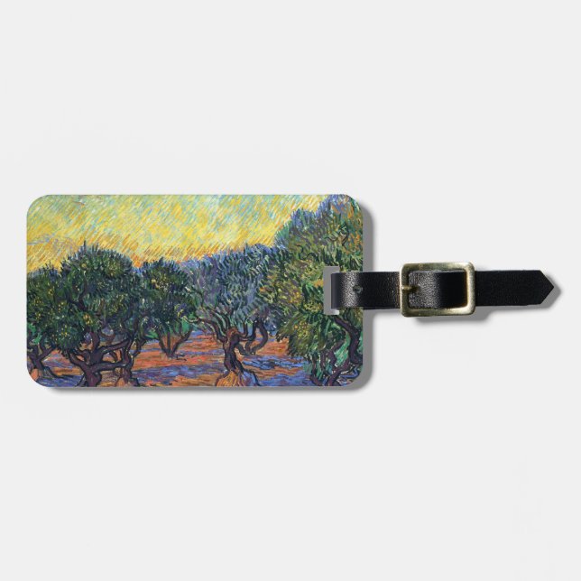 Vincent Van Gogh Olive Grove Impressionismus Art Gepäckanhänger (Vorderseite horizontal)
