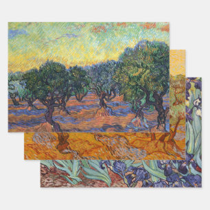 Vincent Van Gogh Olive Grove Impressionismus Art Geschenkpapier Set