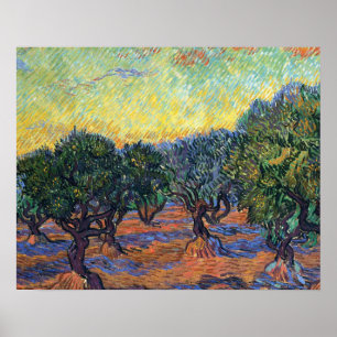 Vincent Van Gogh Olive Grove Impressionismus Art Poster