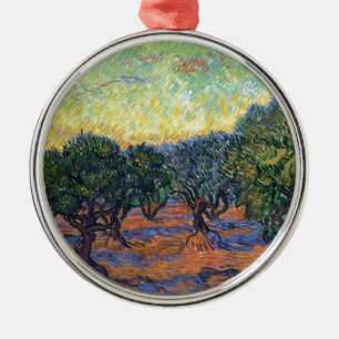 Vincent Van Gogh Olive Grove Impressionismus Art Silbernes Ornament