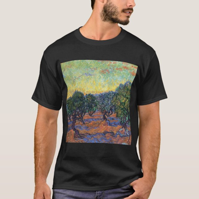 Vincent Van Gogh Olive Grove Impressionismus Art T-Shirt (Vorderseite)