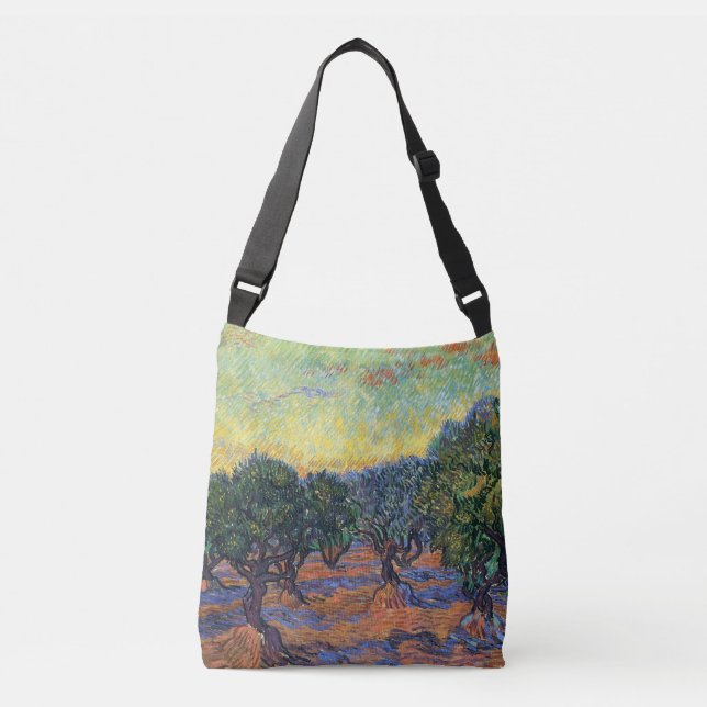 Vincent Van Gogh Olive Grove Impressionismus Art Tragetaschen Mit Langen Trägern (Vorderseite)