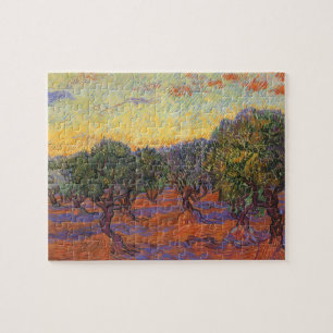 Vincent van Gogh - Olive Grove, Orange Sky Puzzle