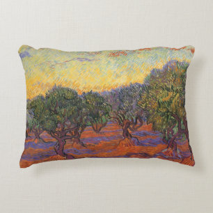 Vincent van Gogh - Olive Grove, Orange Sky Zierkissen