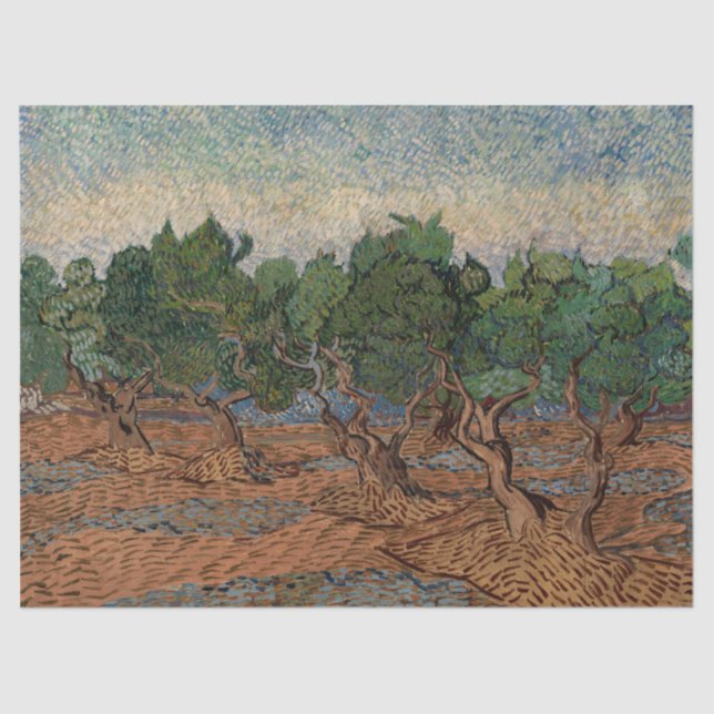 Vincent van Gogh - Olive Grove Seidenpapier (Vorderseite)