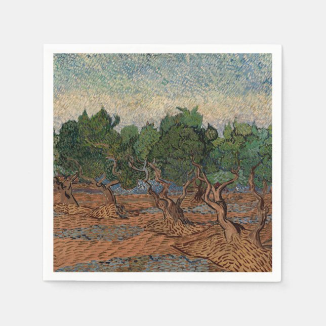 Vincent van Gogh - Olive Grove Serviette (Vorderseite)