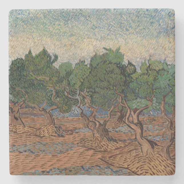 Vincent van Gogh - Olive Grove Steinuntersetzer (Vorderseite)