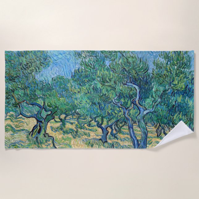 Vincent van Gogh - Olive Grove Strandtuch (Vorderseite)