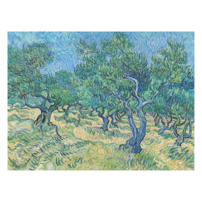 Vincent van Gogh - Olive Grove Tischdecke (Vorderseite (Horizontal))