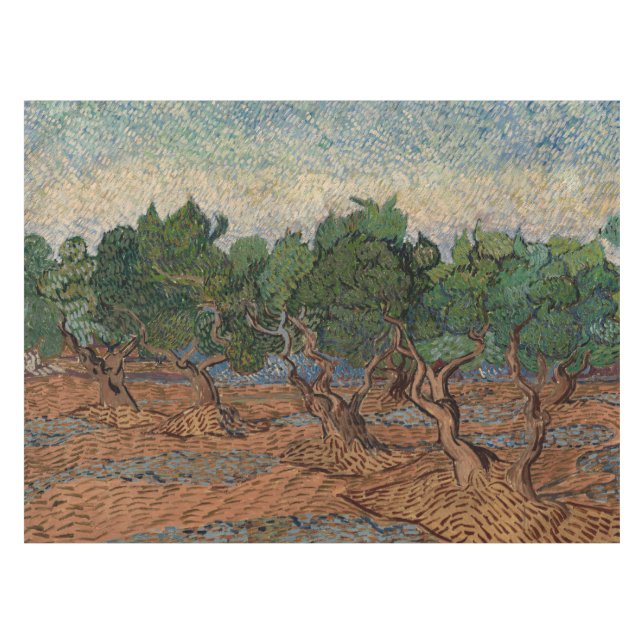 Vincent van Gogh - Olive Grove Tischdecke (Vorderseite (Horizontal))
