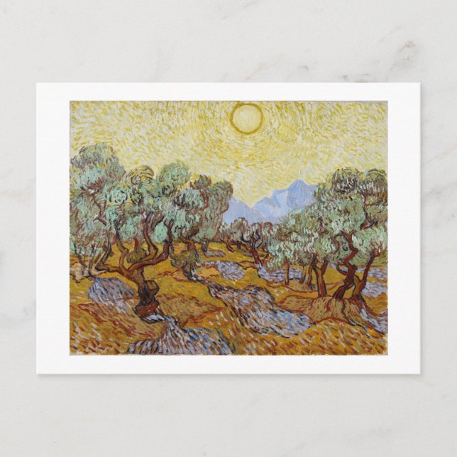 Vincent van Gogh Olive Trees, 1889 Postkarte (Vorderseite)