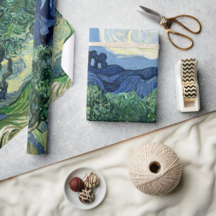 Vincent Van Gogh Olivenbäume Berglandschaft Geschenkpapier