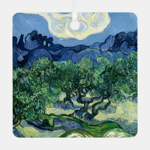 Vincent Van Gogh Olivenbäume Berglandschaft Ornament Aus Metall