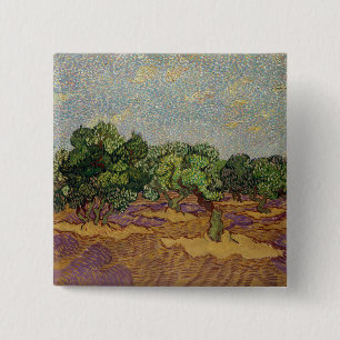 Vincent van Gogh - Olivenbäume Button