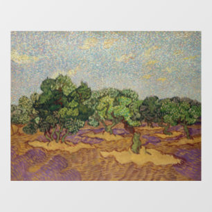 Vincent van Gogh - Olivenbäume Fensteraufkleber