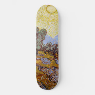 Vincent van Gogh - Olivenbäume, Gelber Himmel und  Skateboard