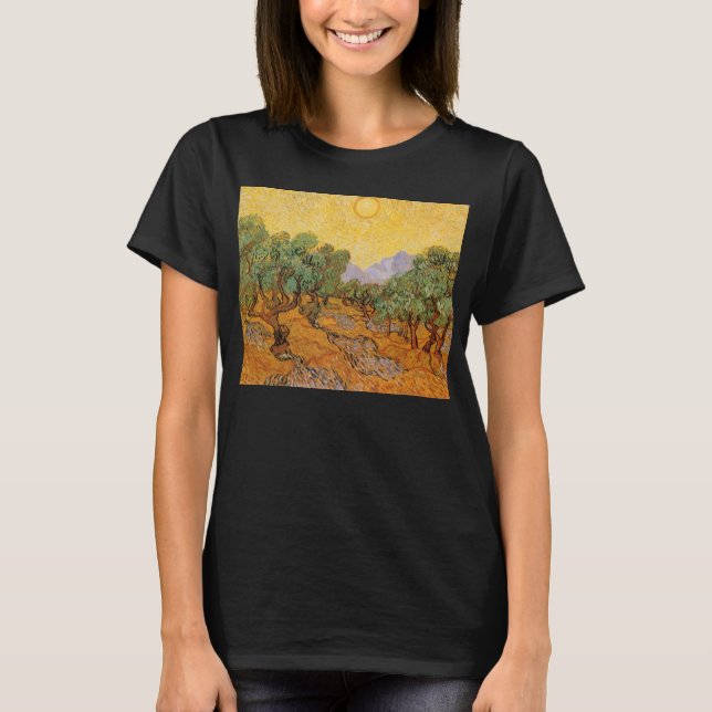 Vincent van Gogh - Olivenbäume, Gelber Himmel und  T-Shirt (Vorderseite)