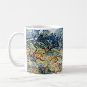 Vincent van Gogh - Olivenbäume: Hellblauer Himmel Kaffeetasse
