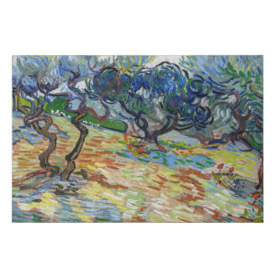 Vincent van Gogh - Olivenbäume: Hellblauer Himmel Künstlicher Leinwanddruck