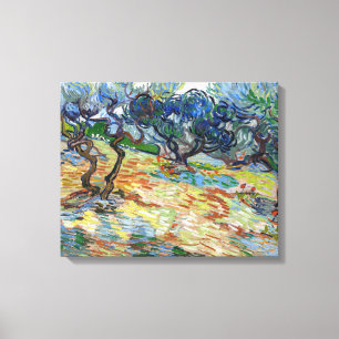 Vincent van Gogh - Olivenbäume: Hellblauer Himmel Leinwanddruck