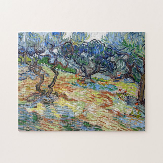 Vincent van Gogh - Olivenbäume: Hellblauer Himmel Puzzle (Horizontal)