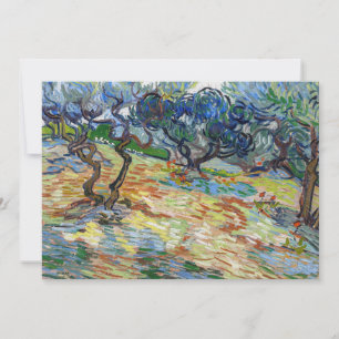 Vincent van Gogh - Olivenbäume: Helles Blaue Himme Dankeskarte