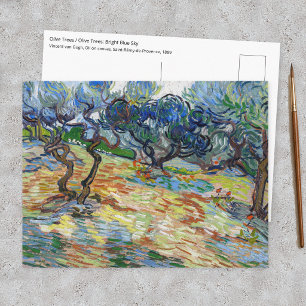 Vincent van Gogh - Olivenbäume: Helles Blaue Himme Postkarte