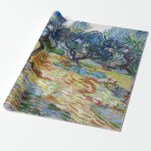 Vincent van Gogh - Olivenbäume: Helles blaues Himm Geschenkpapier