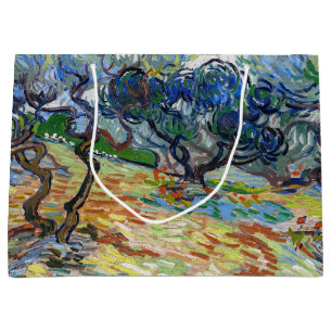 Vincent van Gogh - Olivenbäume: Helles blaues Himm Große Geschenktüte