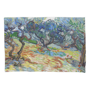 Vincent van Gogh - Olivenbäume: Helles blaues Himm Kissenbezug