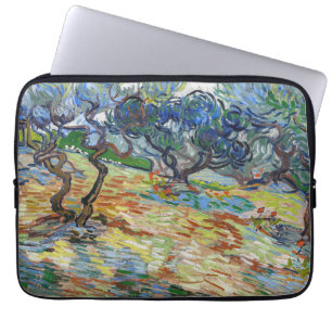 Vincent van Gogh - Olivenbäume: Helles blaues Himm Laptopschutzhülle
