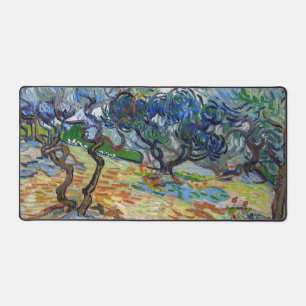 Vincent van Gogh - Olivenbäume: Helles blaues Himm Schreibtischunterlage