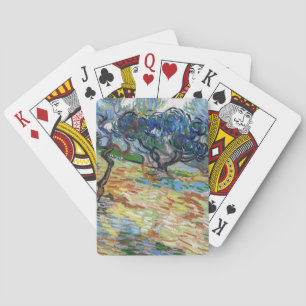 Vincent van Gogh - Olivenbäume: Helles blaues Himm Spielkarten