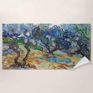 Vincent van Gogh - Olivenbäume: Helles blaues Himm Strandtuch