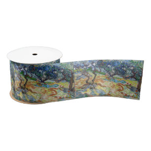 Vincent van Gogh - Olivenbäume: Himmelsblau Satinband
