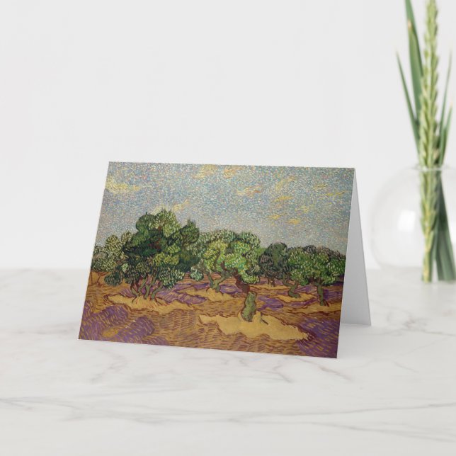 Vincent van Gogh - Olivenbäume Karte (Vorderseite)