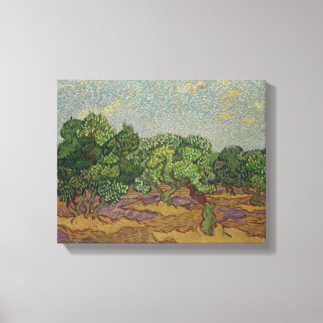 Vincent van Gogh - Olivenbäume Leinwanddruck (Vorderseite)