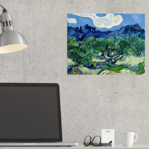 Vincent Van Gogh, Olivenbäume mit den Alpen Foliendrucke