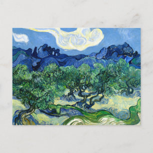 Vincent Van Gogh, Olivenbäume mit den Alpen Postkarte