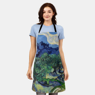 Vincent van Gogh - Olivenbäume mit den Alpen Schürze