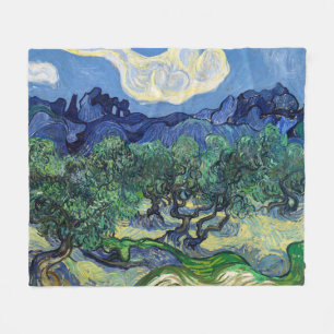 Vincent van Gogh - Olivenbäume mit den Alpilles Fleecedecke