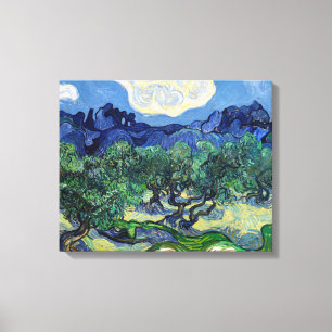 Vincent van Gogh - Olivenbäume mit den Alpilles Leinwanddruck