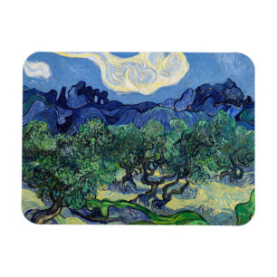 Vincent van Gogh - Olivenbäume mit den Alpilles Magnet