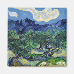 Vincent van Gogh - Olivenbäume mit den Alpilles Magnet