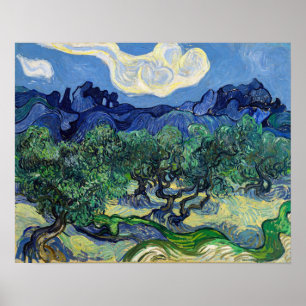 Vincent van Gogh - Olivenbäume mit den Alpilles Poster