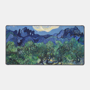 Vincent van Gogh - Olivenbäume mit den Alpilles Schreibtischunterlage