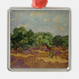 Vincent van Gogh - Olivenbäume Ornament Aus Metall