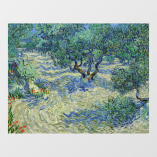 Vincent van Gogh - Olivenhain: Helles Blaues Himme Fensteraufkleber